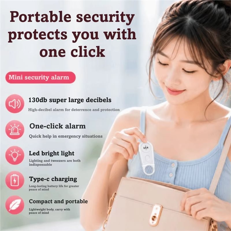 Personal Alarm Keychain - Llavero de Alerta de Emergencia, Alarma