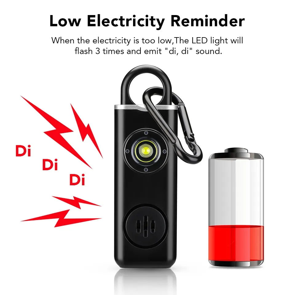 Alarma de autodefensa de 130dB - Personal Alarm Keychain reseña y precio